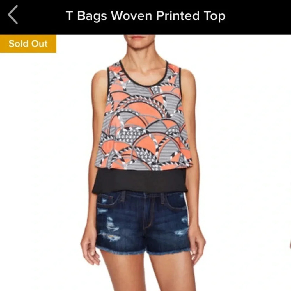T Bags printed top size Medium